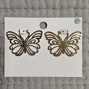 Forever 21 Butterfly Earrings